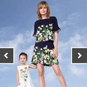 🆕 NWT Victoria Beckham Floral Top&Skirt set